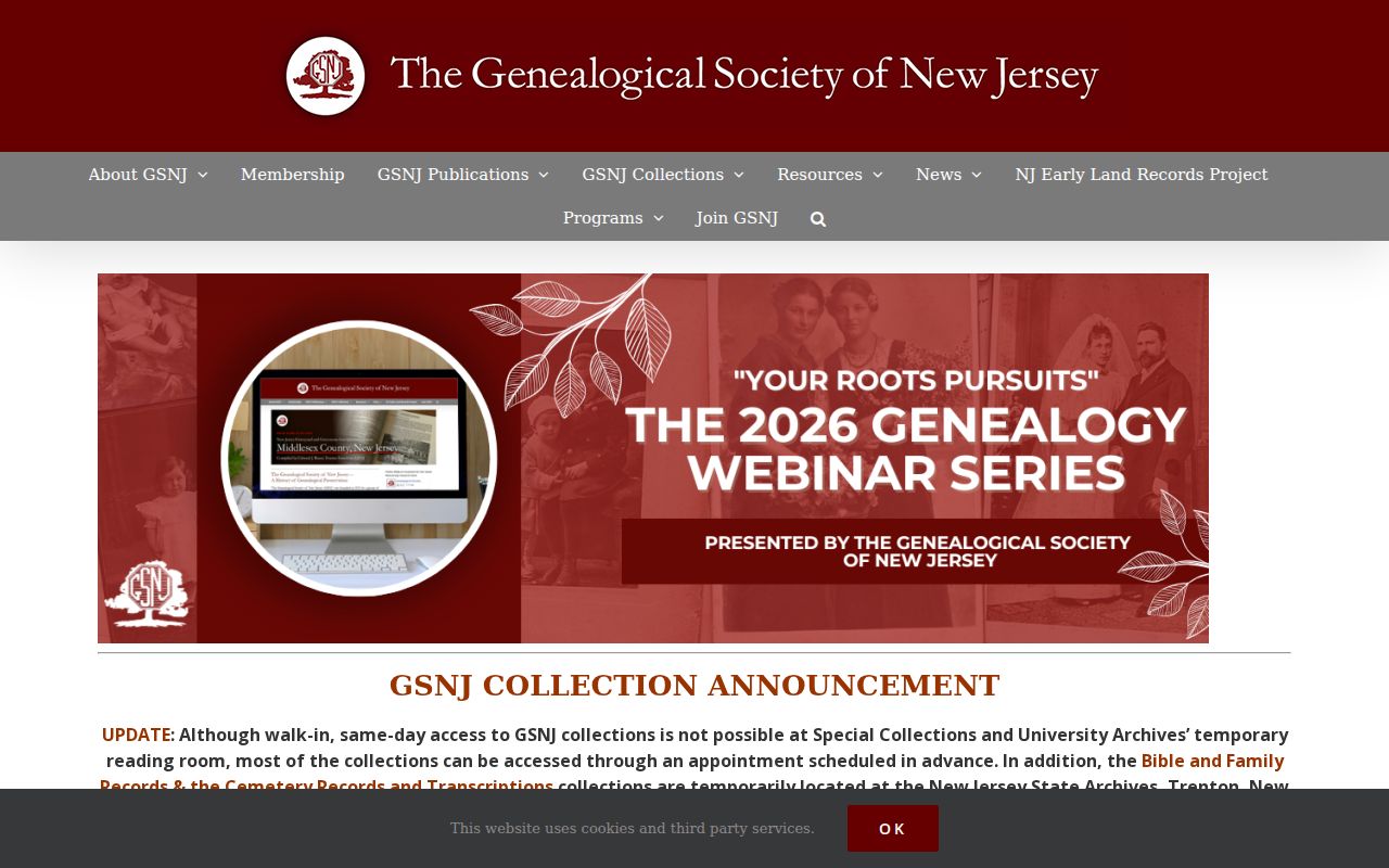 Princeton previous residents Genealogical Society of New Jersey collections